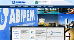 Desktop Screenshot of abipem.org.br