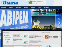 Tablet Screenshot of abipem.org.br